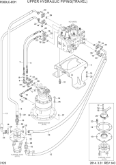 UPPER HYDRAULIC PIPING(TRAVEL)