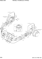 TRAVEL HYDRAULIC PIPING