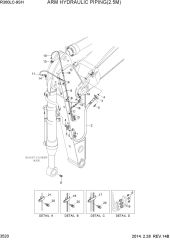 ARM HYDRAULIC PIPING(2.5M)