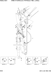 ARM HYDRAULIC PIPING(3.75M, LONG)