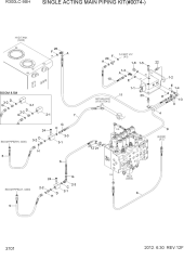 SINGLE ACTING MAIN PIPING KIT(#0074-)