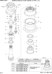 SWING REDUCTION GEAR (TYPE 3, 4)