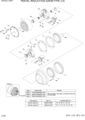 TRAVEL REDUCTION GEAR(TYPE 2,3)