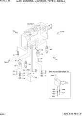 MAIN CONTROL VALVE(2/5, TYPE 2, #0509-)