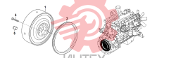 96. Двигатель - VOLVO TAD720VE - маховик