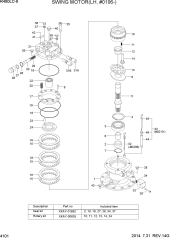 SWING MOTOR(LH, TYPE 1, #0106-)