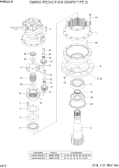 SWING REDUCTION GEAR(TYPE 2)