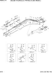 BOOM HYDRAULIC PIPING(10.0M, #0063-)