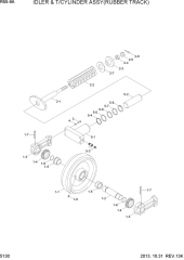 IDLER & T/CYL ASSY(RUBBER TRACK)