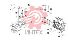 Система гидравлическая основная 15E1187(A)
