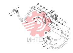 Система гидравлическая основная 15E1187(F)
