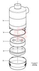 Oil bath air cleaner