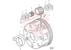 Шестерня планетарная (сателлит), комплект