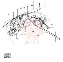 Starter switch VOE 1578121