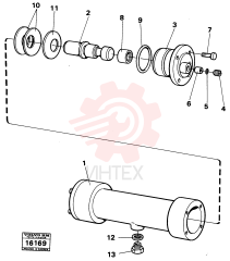 Damping cylinder VOE 4821772