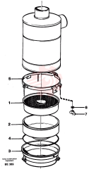 Oil bath air cleaner VOE 11033550