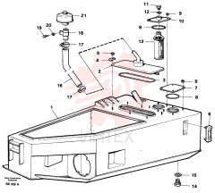 Hydraulic fluid tank VOE 11054772