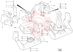 Engine bracket VOE 12749729