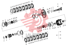 Узел муфты сцепления 4110002575 (YD13-153)