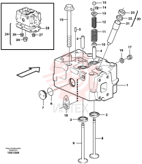 Valve seat VOE 467590 (1)