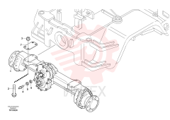 Axle with gearbox, cpl