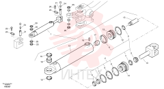 Steering cylinder, cpl