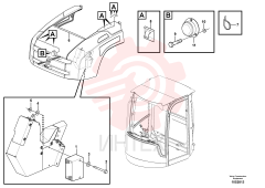 Reversing warning unit