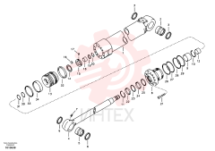 Dipper arm cylinder