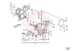 Timing gear casing