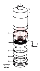 Oil bath air cleaner