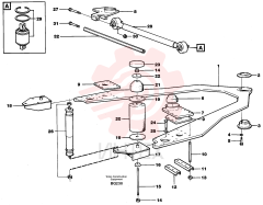 Front axle stay