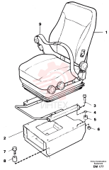 Seat belt VOE 11104125