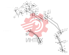 Узел трубопроводный рабочего устройства 11Y0043 003 05