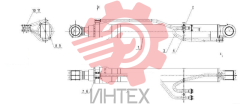 Цилиндр левой стрелы 10C3142 000 00