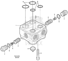 Valve body VOE 11701278
