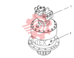 Двигатель роторный и редуктор 11C2643 000 00