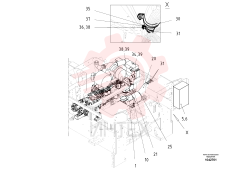 Alternator-mounting Engine