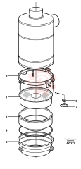 Oil bath air cleaner