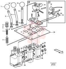 Spacer washer VOE 11991049