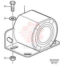 Reversing warning unit