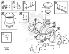 Hose clamp VOE 1544733