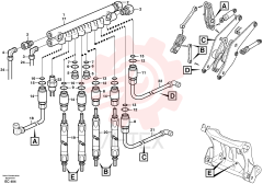 Lubricating hose VOE 11707373