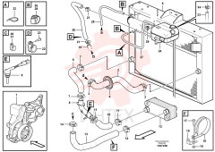 Radiator hose VOE 11148336