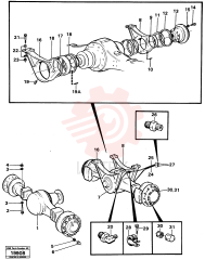 Planetary shaft,front VOE 23701