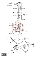 Handbrake lever VOE 4945742 (1)