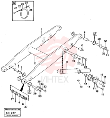 Lifting frame work