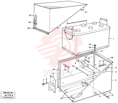 Battery shelf