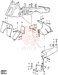 Protecting plate VOE 11013120