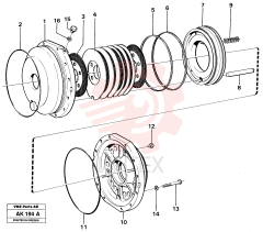 Brake housing VOE 11037023