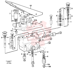Footbrake valve